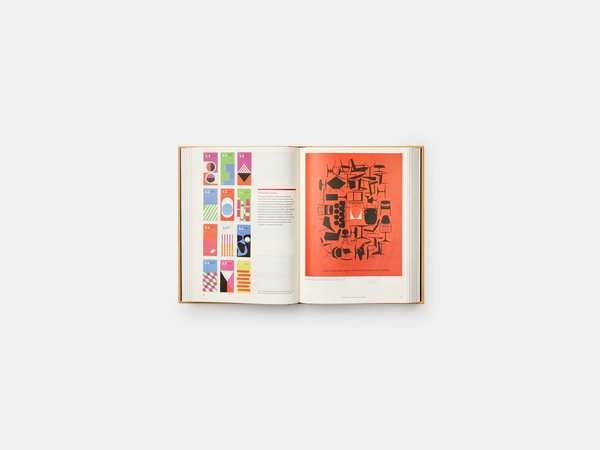 Phaidon’s "Herman Miller: A Way of Living"—at over 600 pages including references, an index, and a timeline—is filled with color illustrations ranging from inspiration images to Herman Miller advertisements.