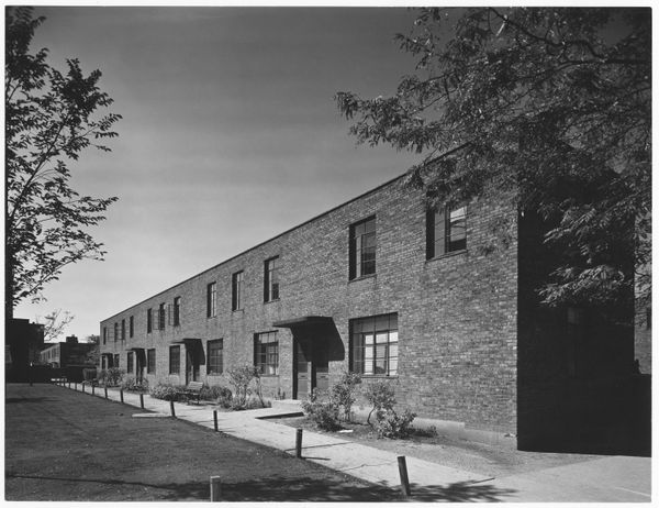 Exterior view of the Jane Addams Homes in 1949.